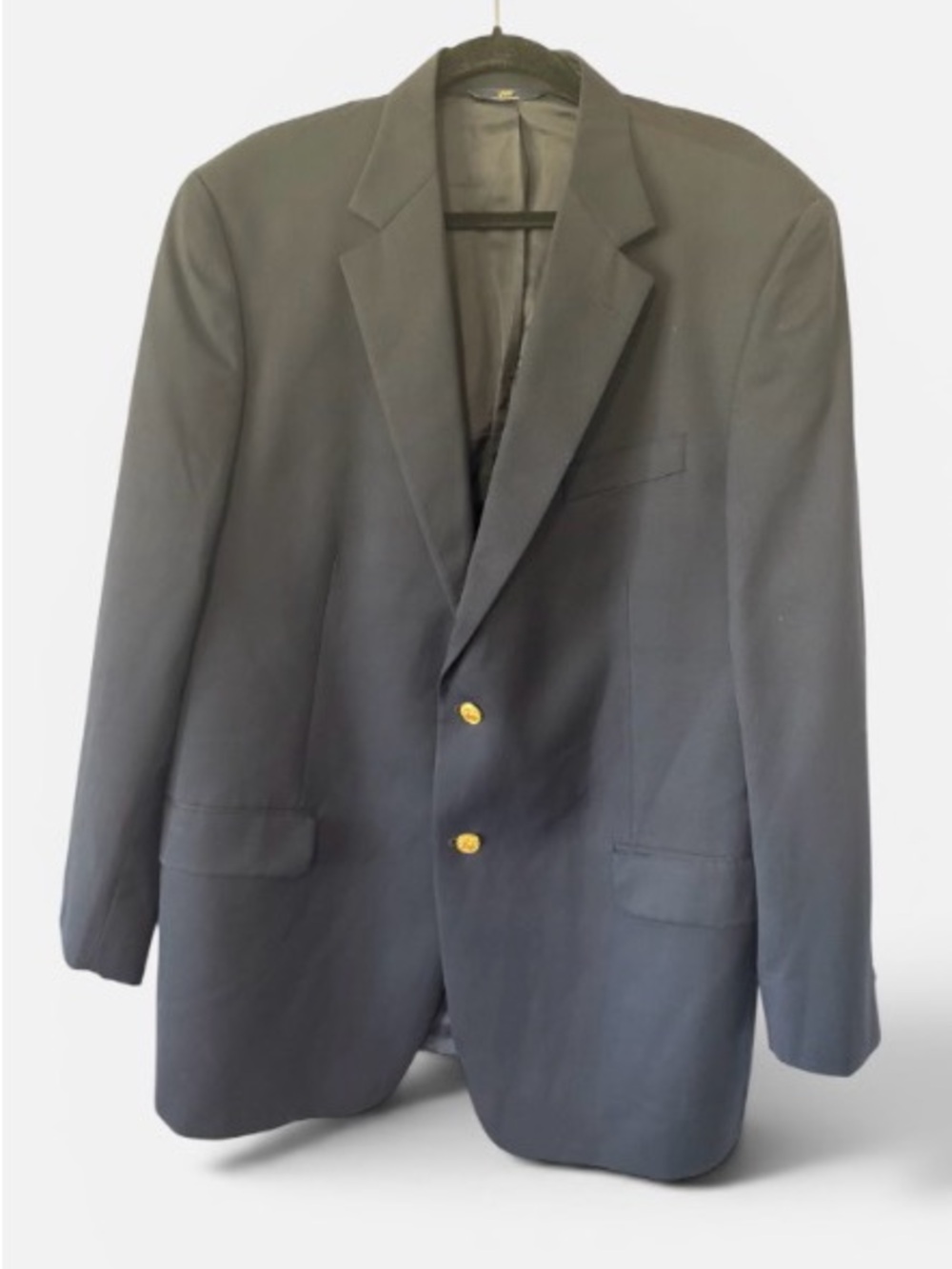 Brooks Brothers 346 Navy Blue Blazer with Gold-Tone Buttons